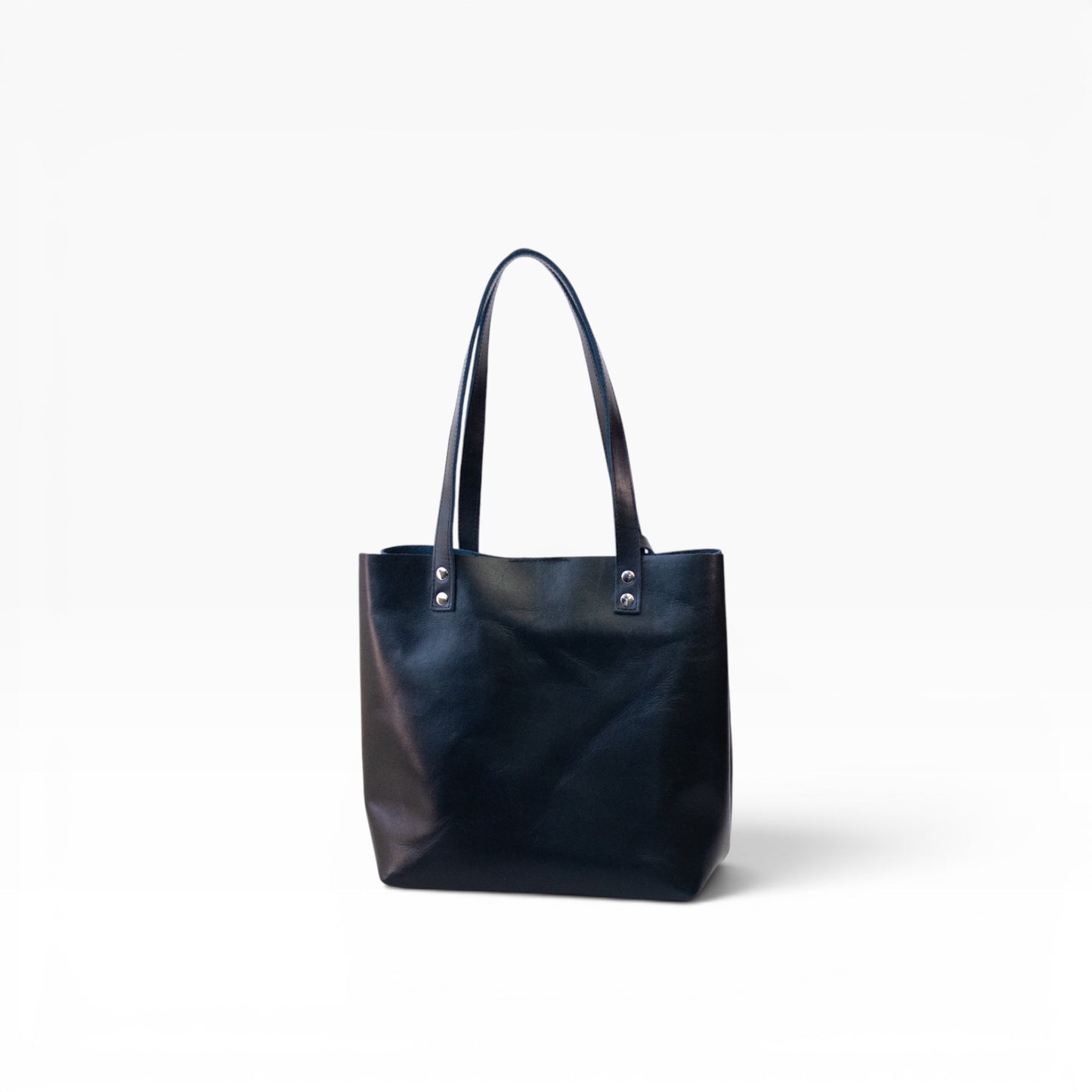 Bolsa Dama Tote 100% Piel Mod. Praga *Pull up Negro* + 💄Cosmetiquera 👝 Gratis!!