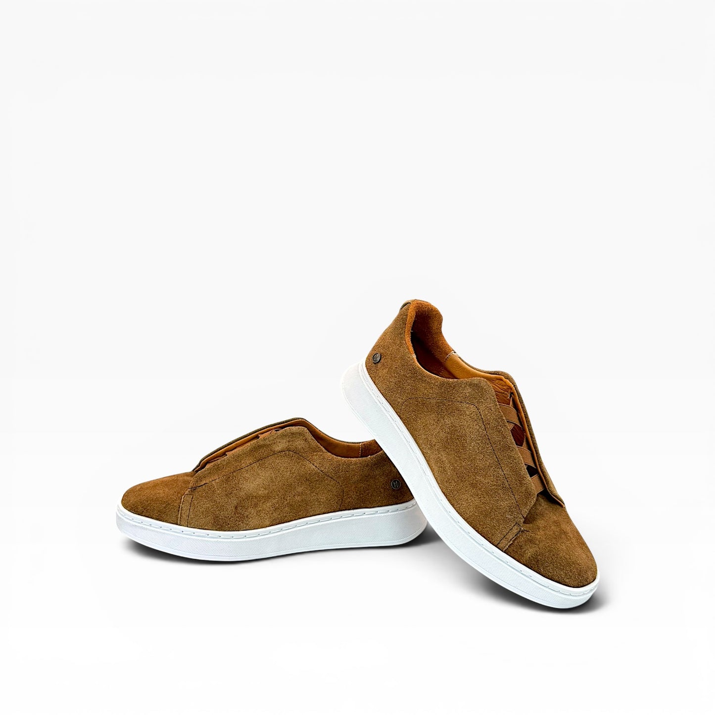 Tenis sneakers piel genuina mod 51003 Gamuza Café