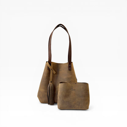 Tote Cuero Praga Plus+ Doble Vista