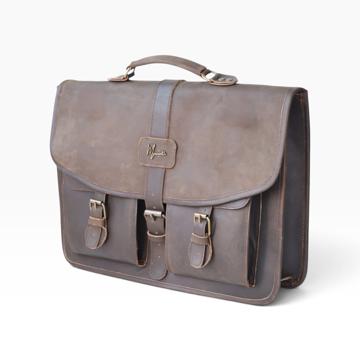 New Portafolio 100% CUERO Mod. Messenger (Crazy Cafe) - mosvartimxNew Portafolio 100% CUERO Mod. Messenger (Crazy Cafe)