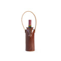 Bolsa de vino de cuero Porta botella piel 100% Mod. Rioja