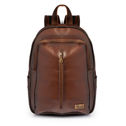 Back pack Mod. Tokio Mochila clasica Cuero floter Café