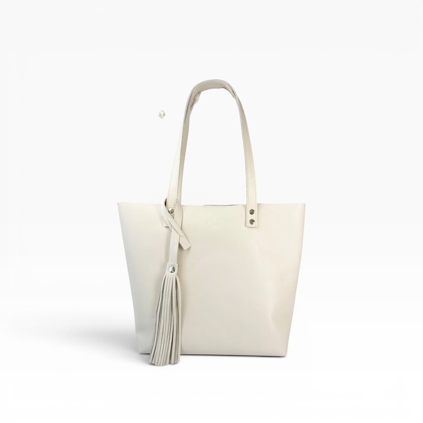 Bolsa Dama Tote 100% Piel Mod. Praga *Perla*