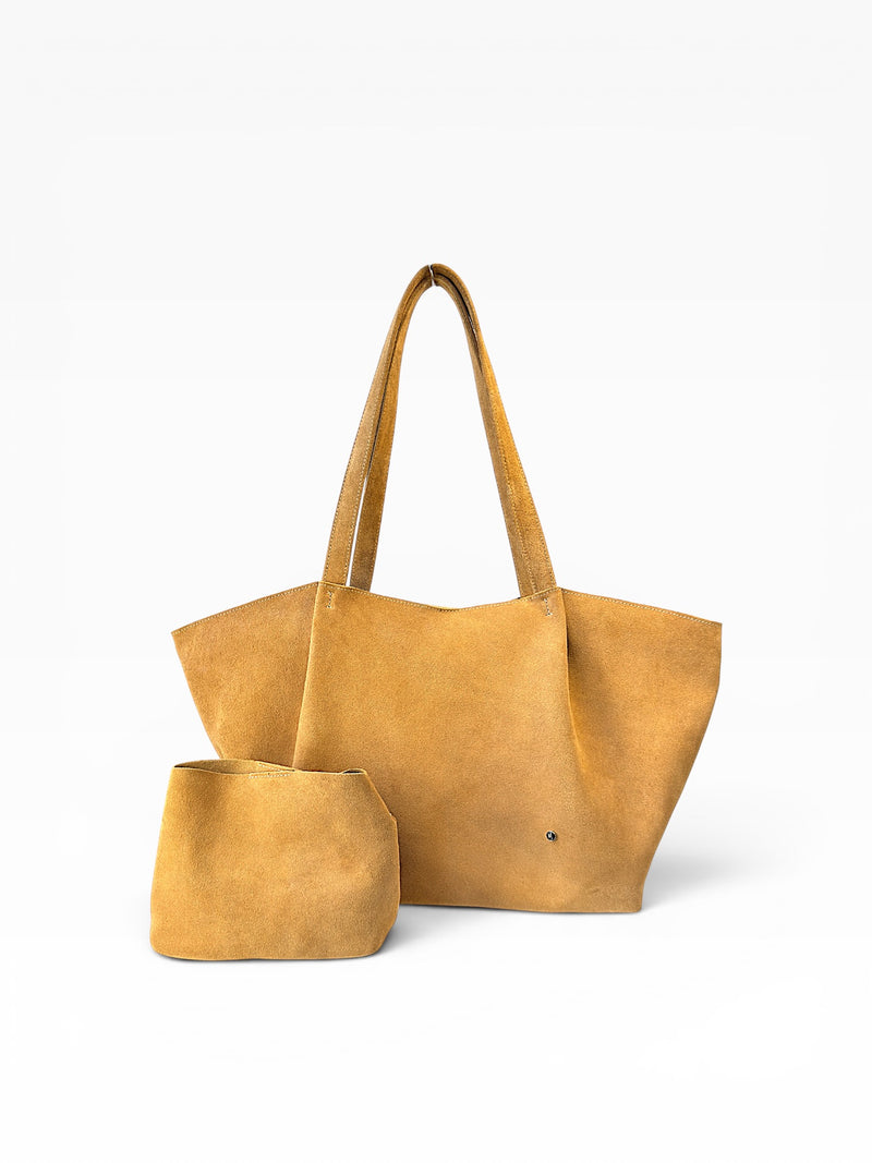 Bolso Oversized Tote Bag mod Bulgaria *Nobuk Claro*