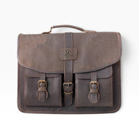 New Portafolio 100% CUERO Mod. Messenger (Crazy Cafe)
