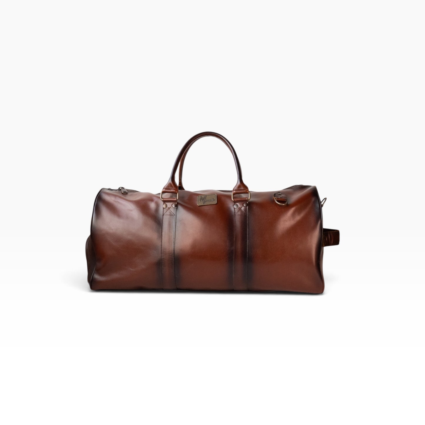 Maleta Piel Genuina con Gps mod. New York Duffle pull Roble Plus