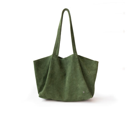Bolso Oversized Tote Bag mod Bulgaria *Nobuk Verde*