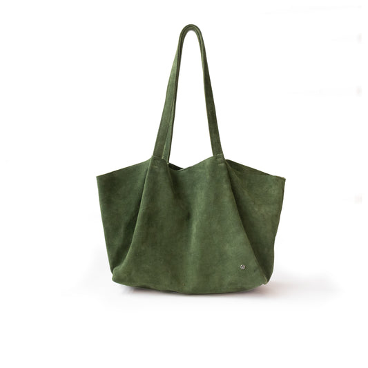 Bolso Oversized Tote Bag mod Bulgaria *Nobuk Verde*
