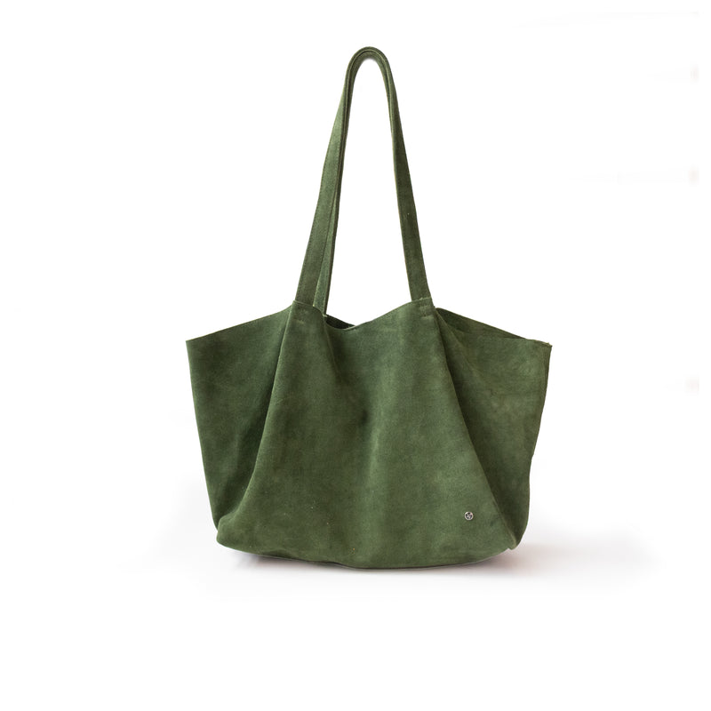Bolso Oversized Tote Bag mod Bulgaria *Nobuk Verde*