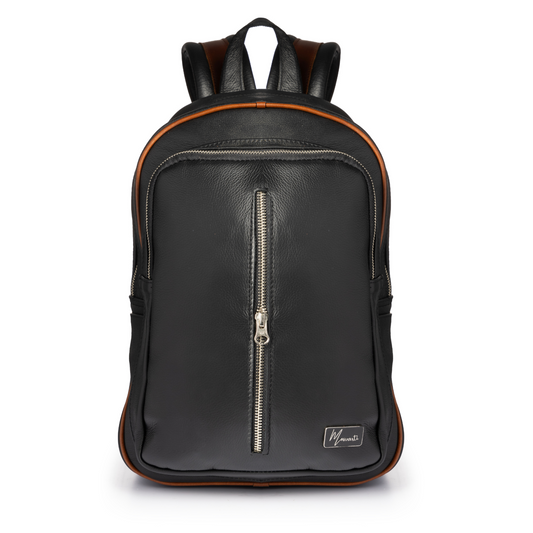 Back pack Mod. Tokio Mochila clasica Cuero floter Negro