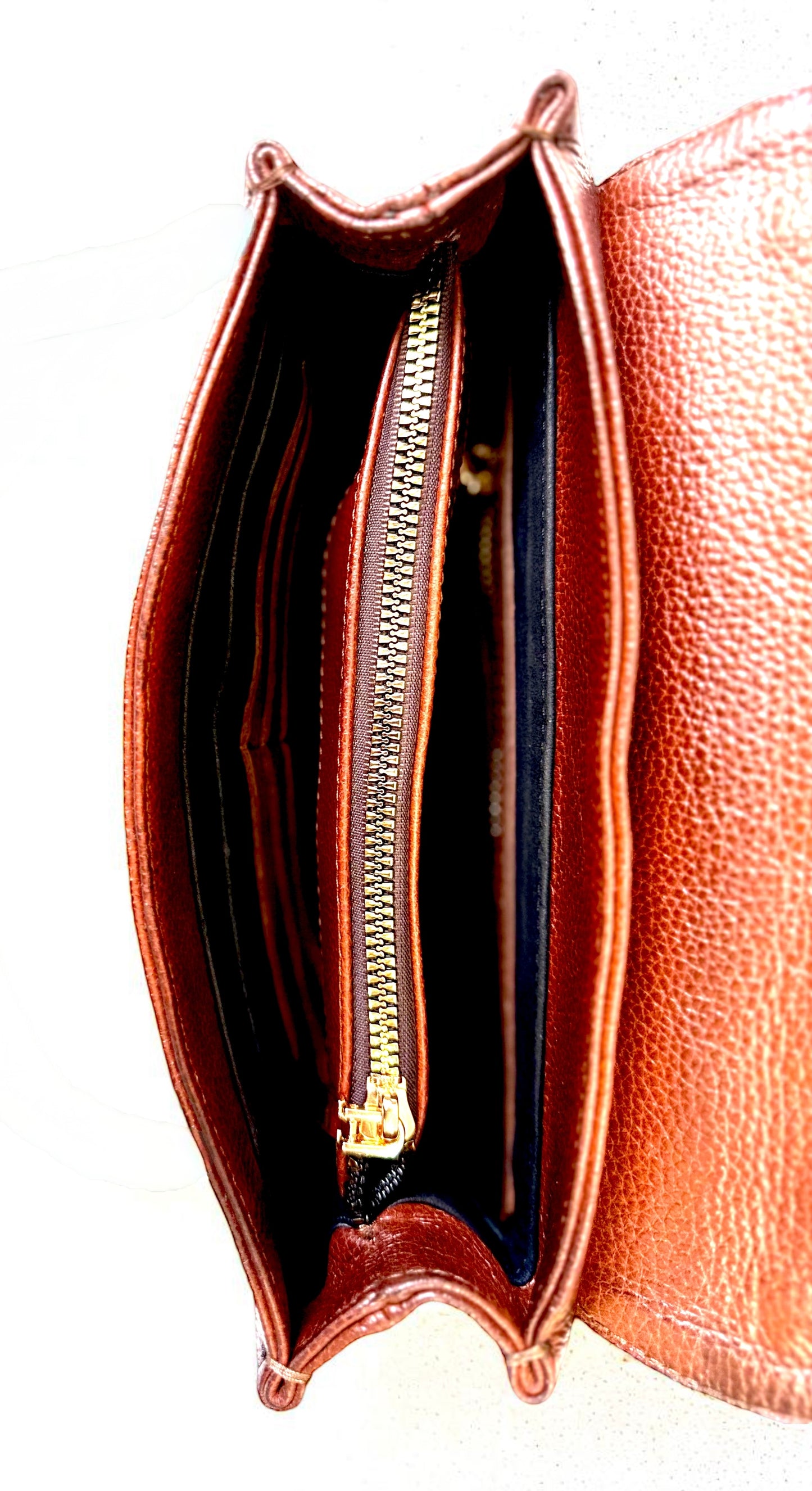 Bolso mod Alemania  pitón café lustrado
