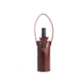 Bolsa de vino de cuero Porta botella piel 100% Mod. Rioja