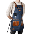 Mandil Parrillero Angus Textil / Piel - mosvartimxMandil Parrillero Angus Textil / Piel