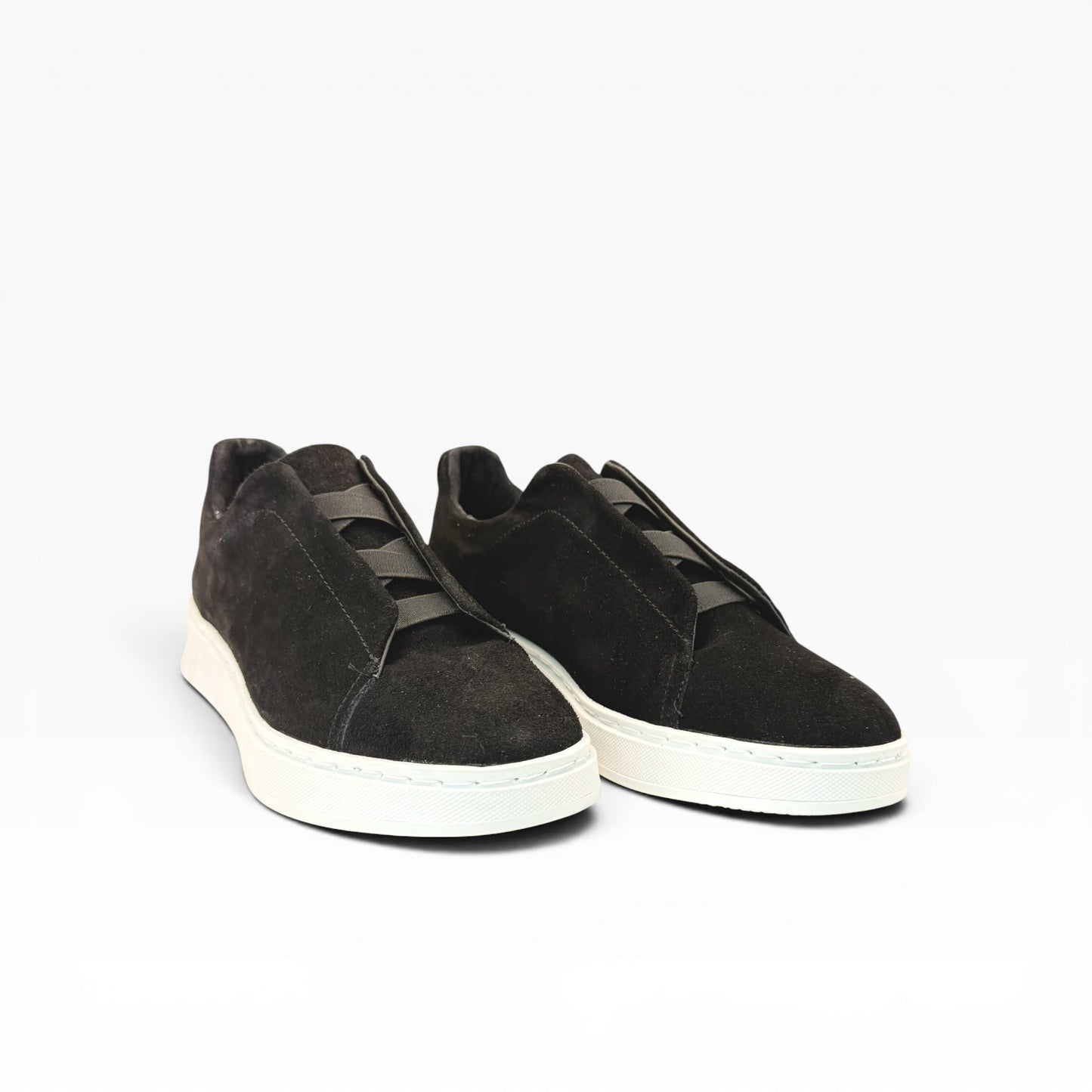 Tenis sneakers piel genuina mod 51003 Gamuza Negro