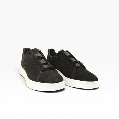 Tenis sneakers piel genuina mod 51003 Gamuza Negro