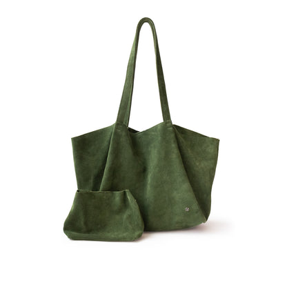 Bolso Oversized Tote Bag mod Bulgaria *Nobuk Verde*