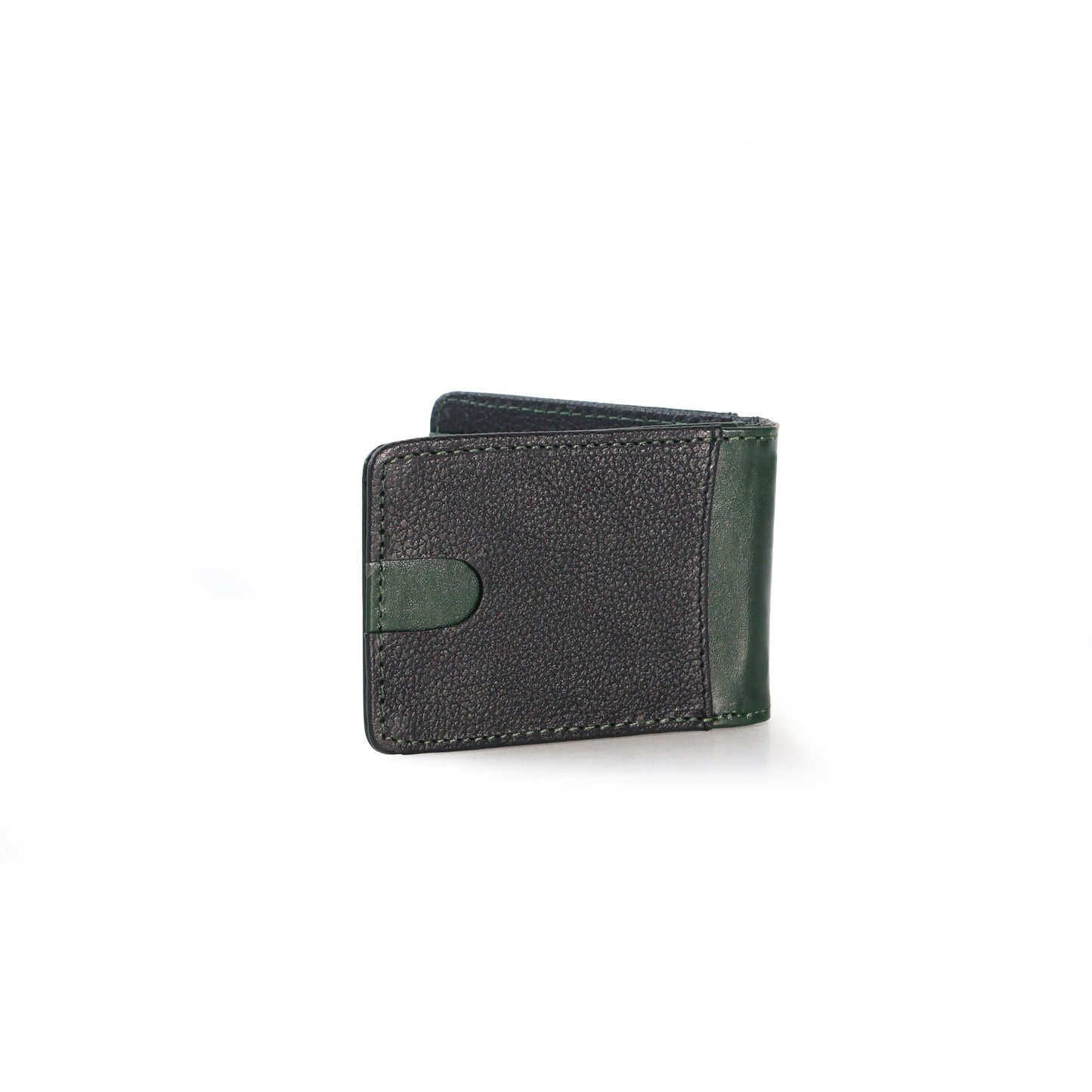 Tarjetero para caballero con Clip para Billetes Negro/Verde
