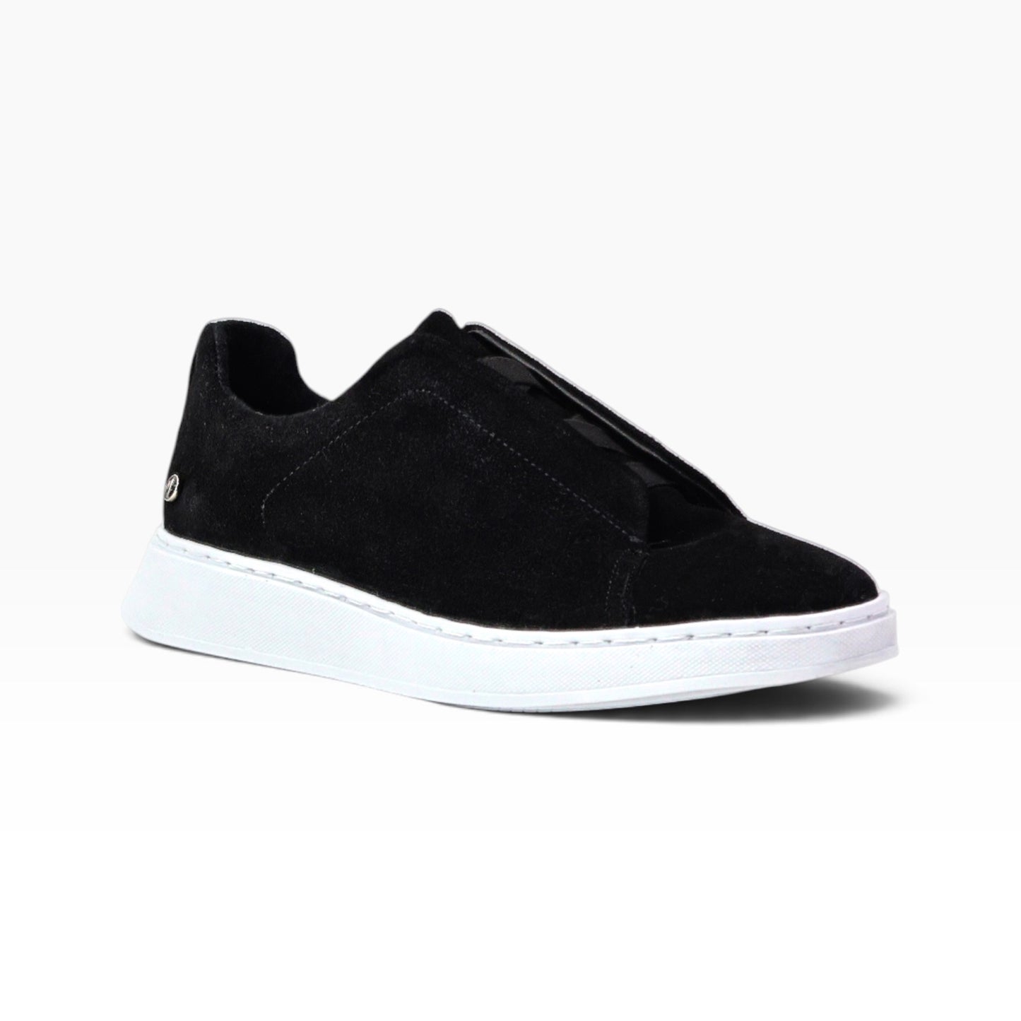Tenis sneakers piel genuina mod 51003 Gamuza Negro