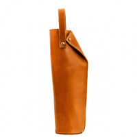Bolsa de vino de cuero Porta botella piel 100% Mod. (Aire)