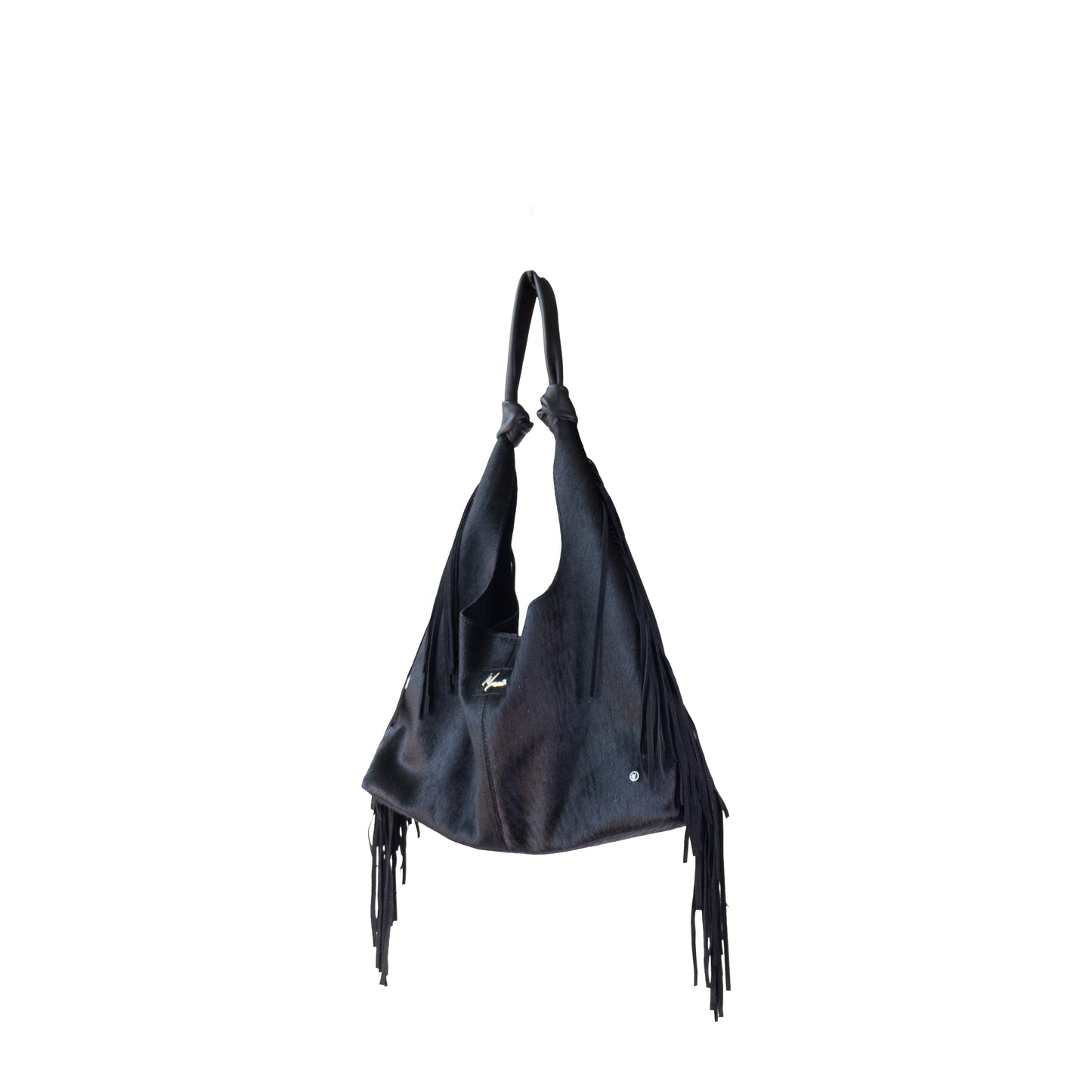 Bolso Hobo Mod Inglaterra *Pelo Negro / Tiras Negro*