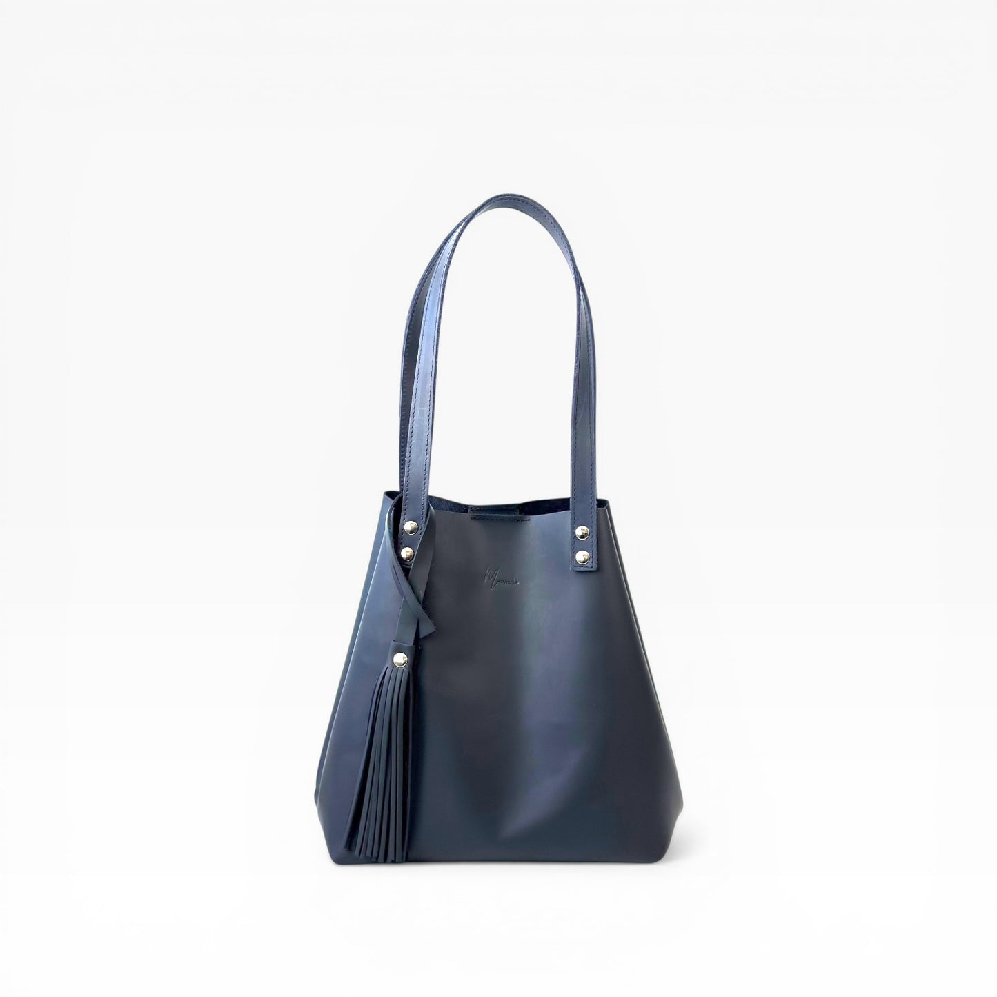Bolso Tote Cuero Praga Plus+  Crazy negro Doble Vista + 💄Cosmetiquera 👝 Gratis!!