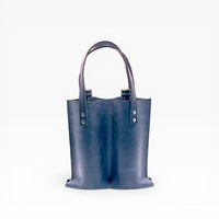 Bolsa porta botellas doble de cuero