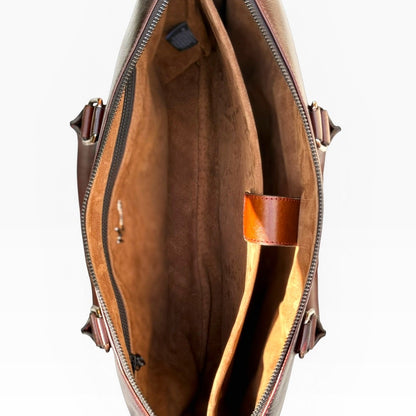 Portafolio Mosvarti de Cuero para Laptop 19” Mod Seúl *Roble