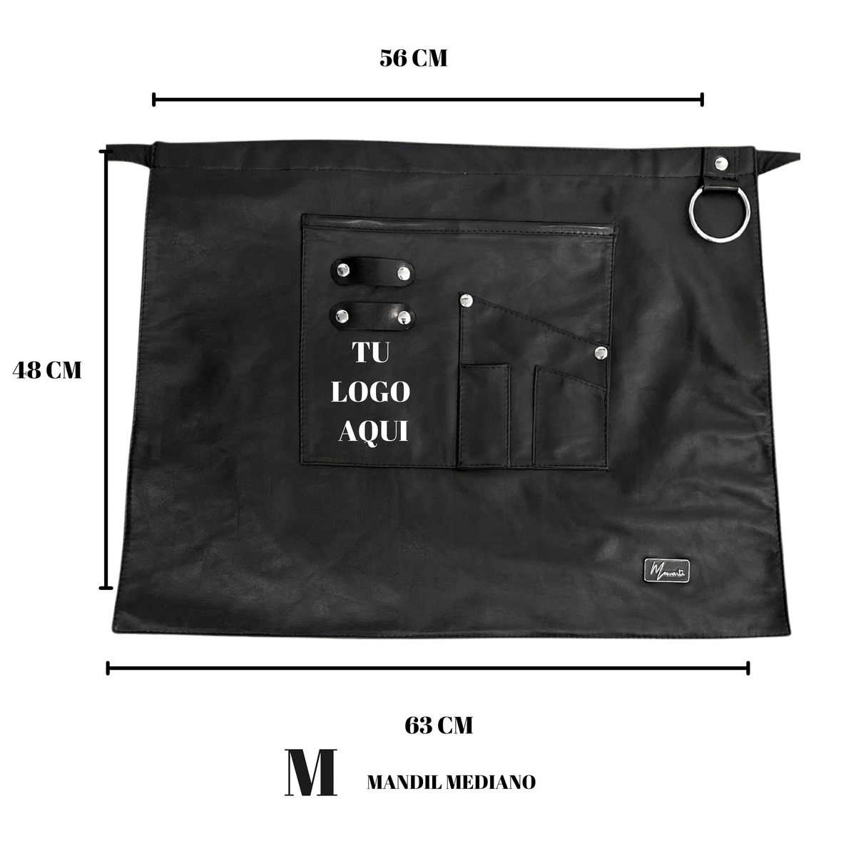 Mandil de Mesero de Cuero Genuino - mosvartimxMandil de Mesero de Cuero Genuino