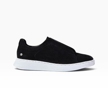 Tenis sneakers piel genuina mod 51003 Gamuza Negro