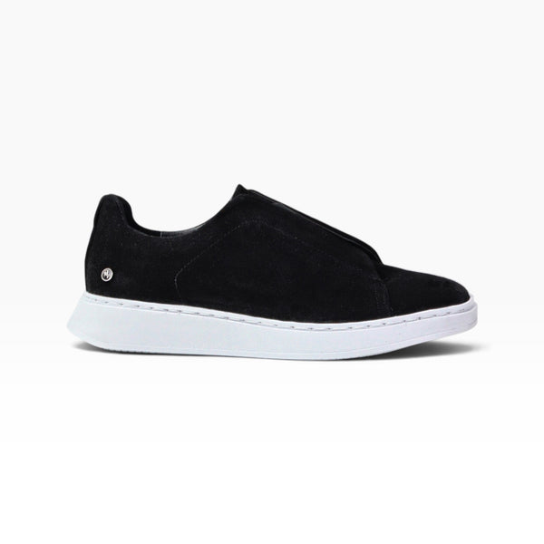 Tenis sneakers piel genuina mod 51003 Gamuza Negro