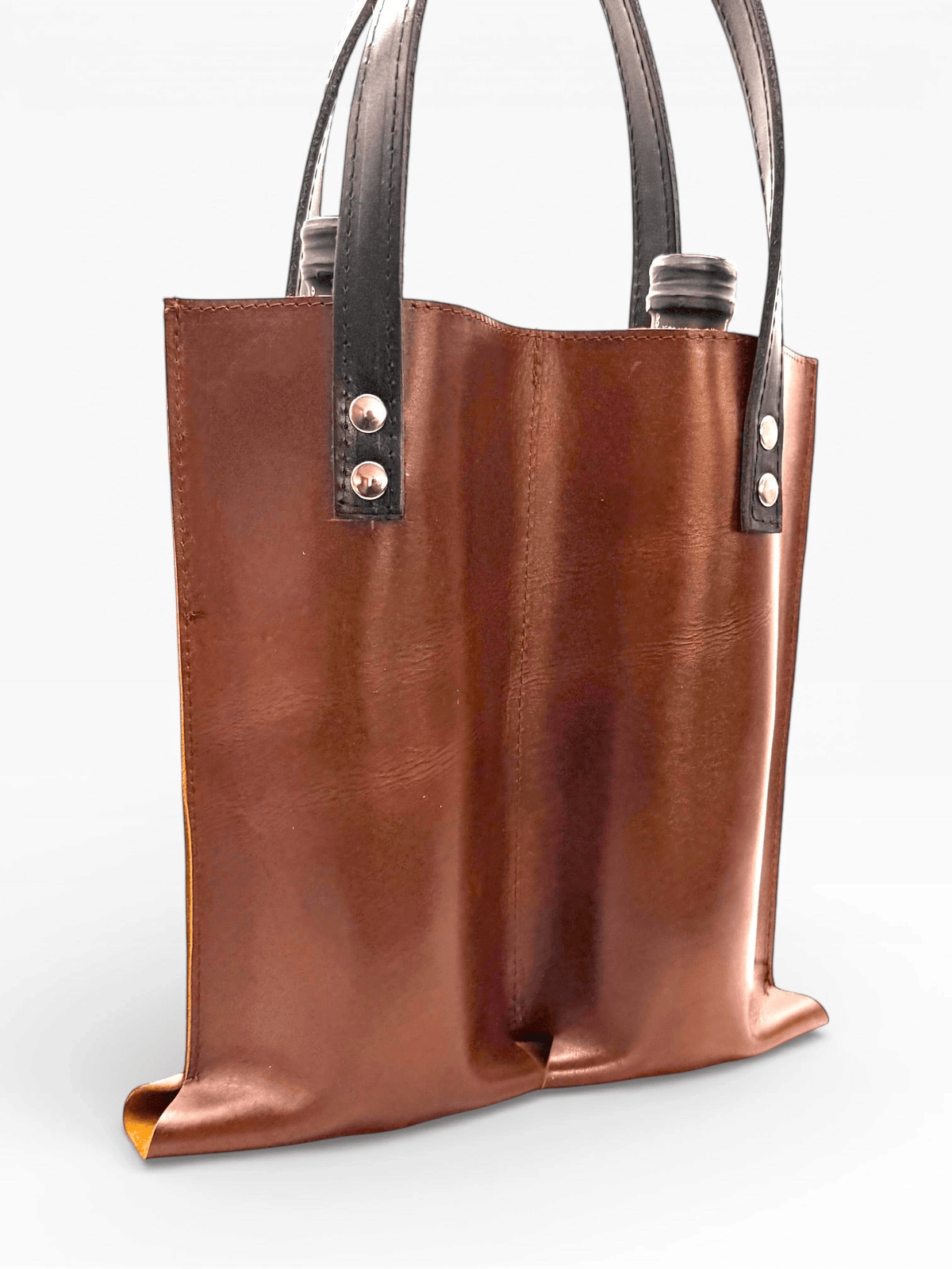 Bolsa Mosvarti porta botellas doble de cuero mayoreo - mosvartimxBolsa Mosvarti porta botellas doble de cuero mayoreo
