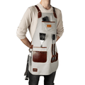 Mandil Parrillero Angus Textil / Piel - mosvartimxMandil Parrillero Angus Textil / Piel