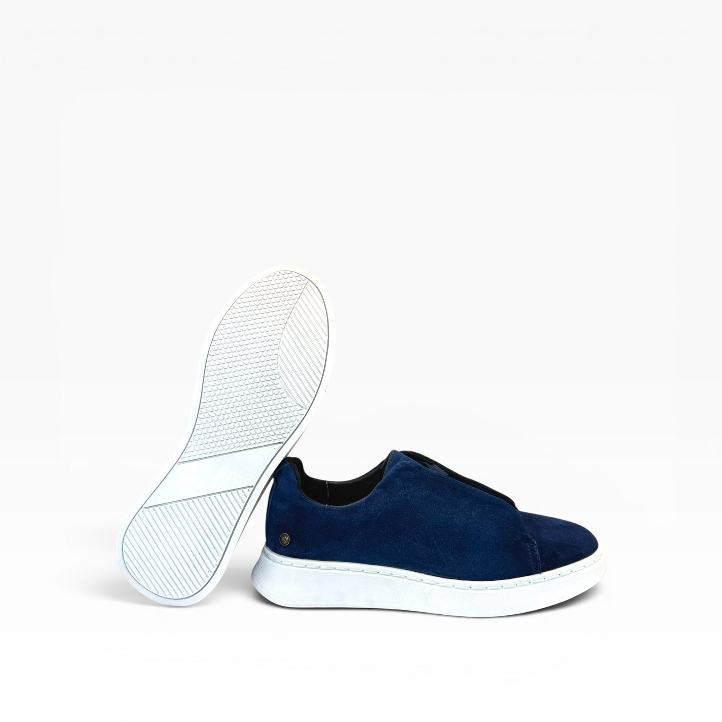 Tenis sneakers piel genuina mod 51003 Gamuza Azul
