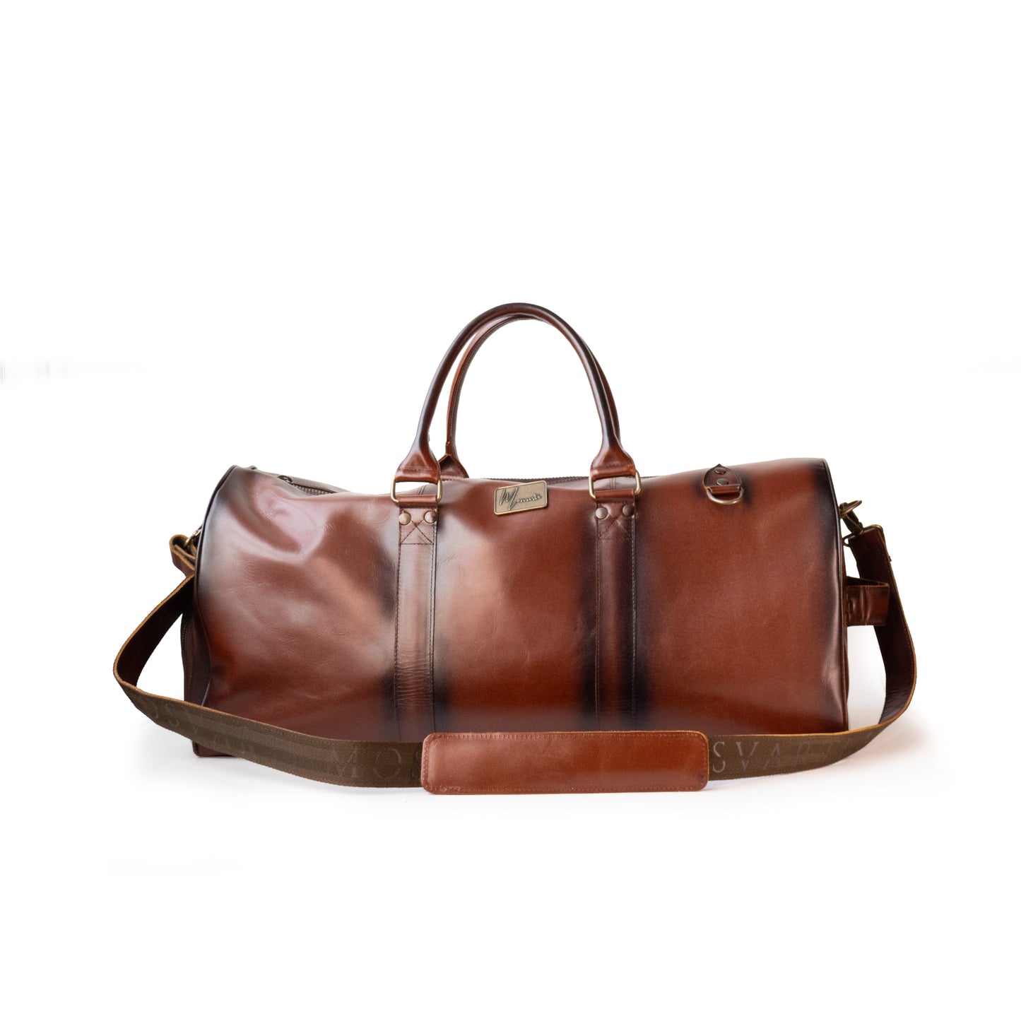 Maleta Piel Genuina con Gps mod. New York Duffle pull Roble Plus