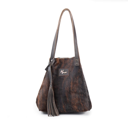 Tote Cuero Praga Plus Pelo Res Atigrado