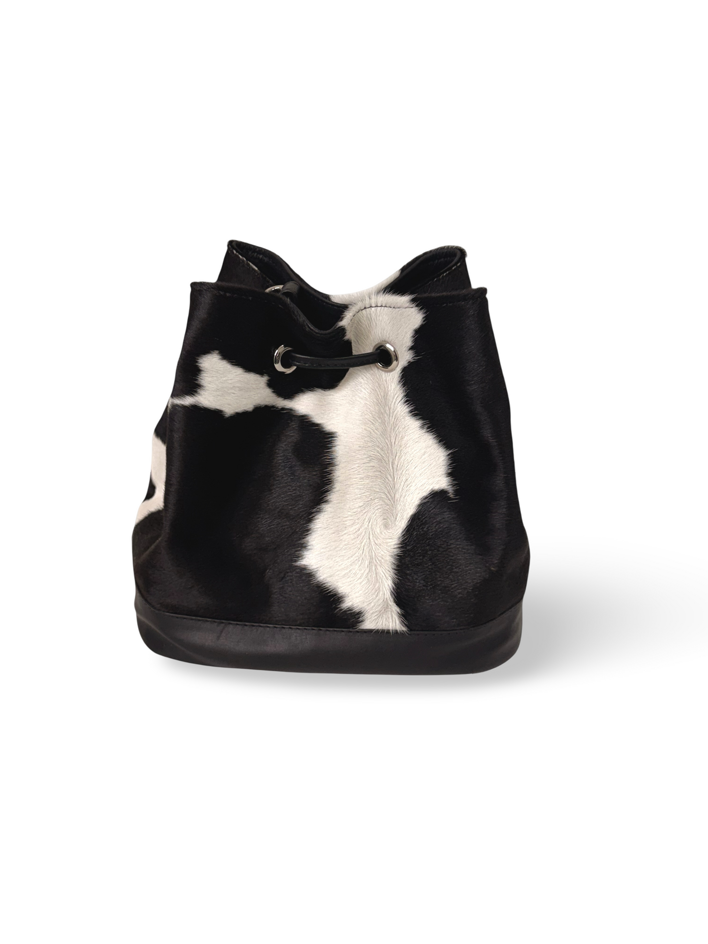 Bolso Dama Irlanda Pelo Negro/Blanco Cuero Bovino Premium