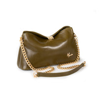 Bolso Estonia Cross body Pull Up Musgo