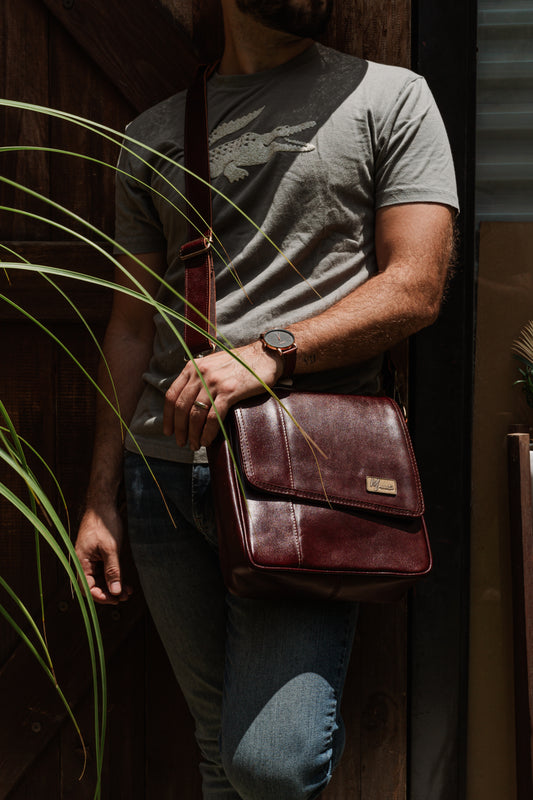 Bandolera Caballero Mod. Búffalo / Cuero  Pull up Shedron