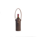 Bolsa de vino de cuero Porta botella piel 100% Mod. Rioja