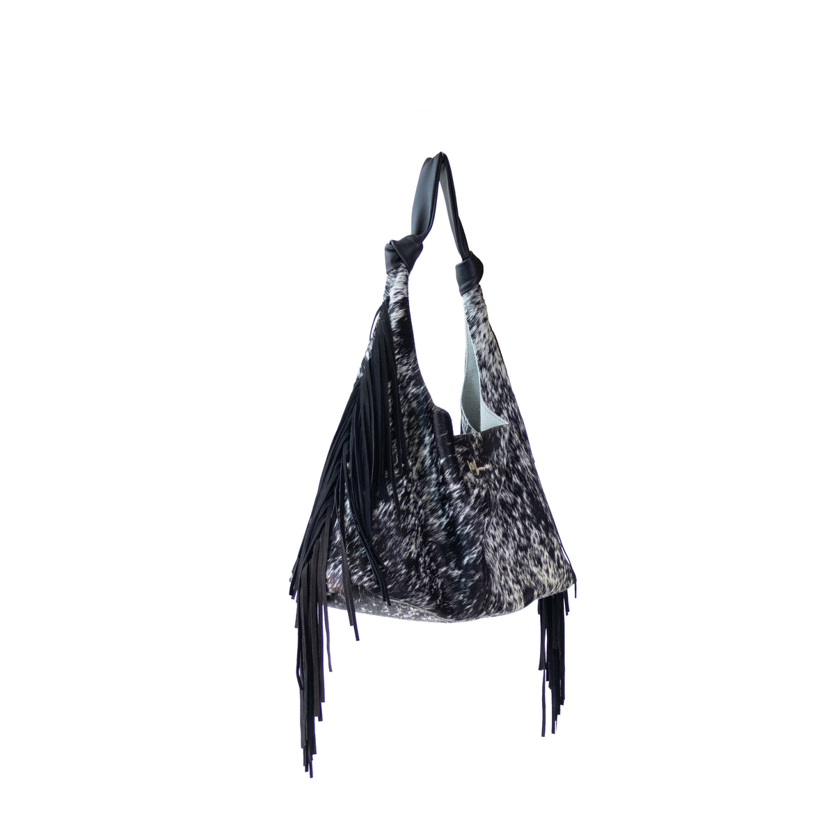 Bolso Hobo Mod Inglaterra *Pelo Jaspeado / Tiras Negro* - mosvartimxBolso Hobo Mod Inglaterra *Pelo Jaspeado / Tiras Negro*
