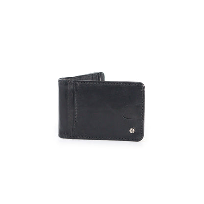 Tarjetero para caballero con Clip para Billetes Pull Negro