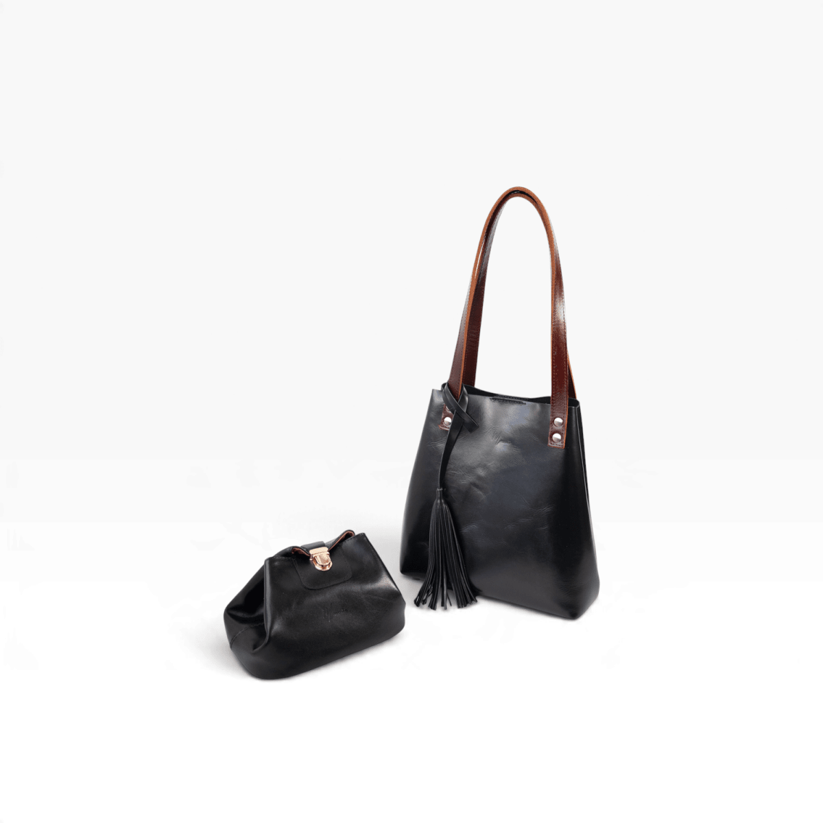 Bolsa Dama Tote 100% Piel Mod. Praga+plus Con Cosmetiquera cosmopolitan (pull Negro) - mosvartimxBolsa Dama Tote 100% Piel Mod. Praga+plus Con Cosmetiquera cosmopolitan (pull Negro)