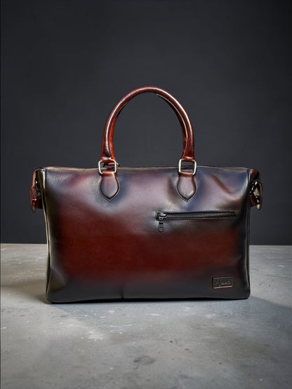 Portafolio Mosvarti de Cuero para Laptop 19” Mod Seúl *Roble