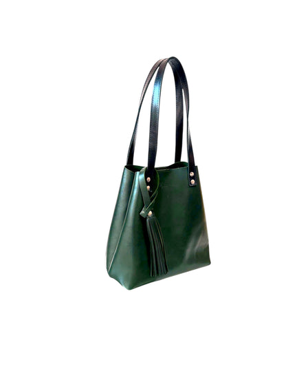 Bolso Tote Cuero Praga con cosmetiquera Berlín