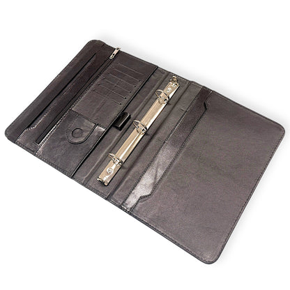 Carpeta ejecutiva con broche media carta cuero (Solo mayoreo)