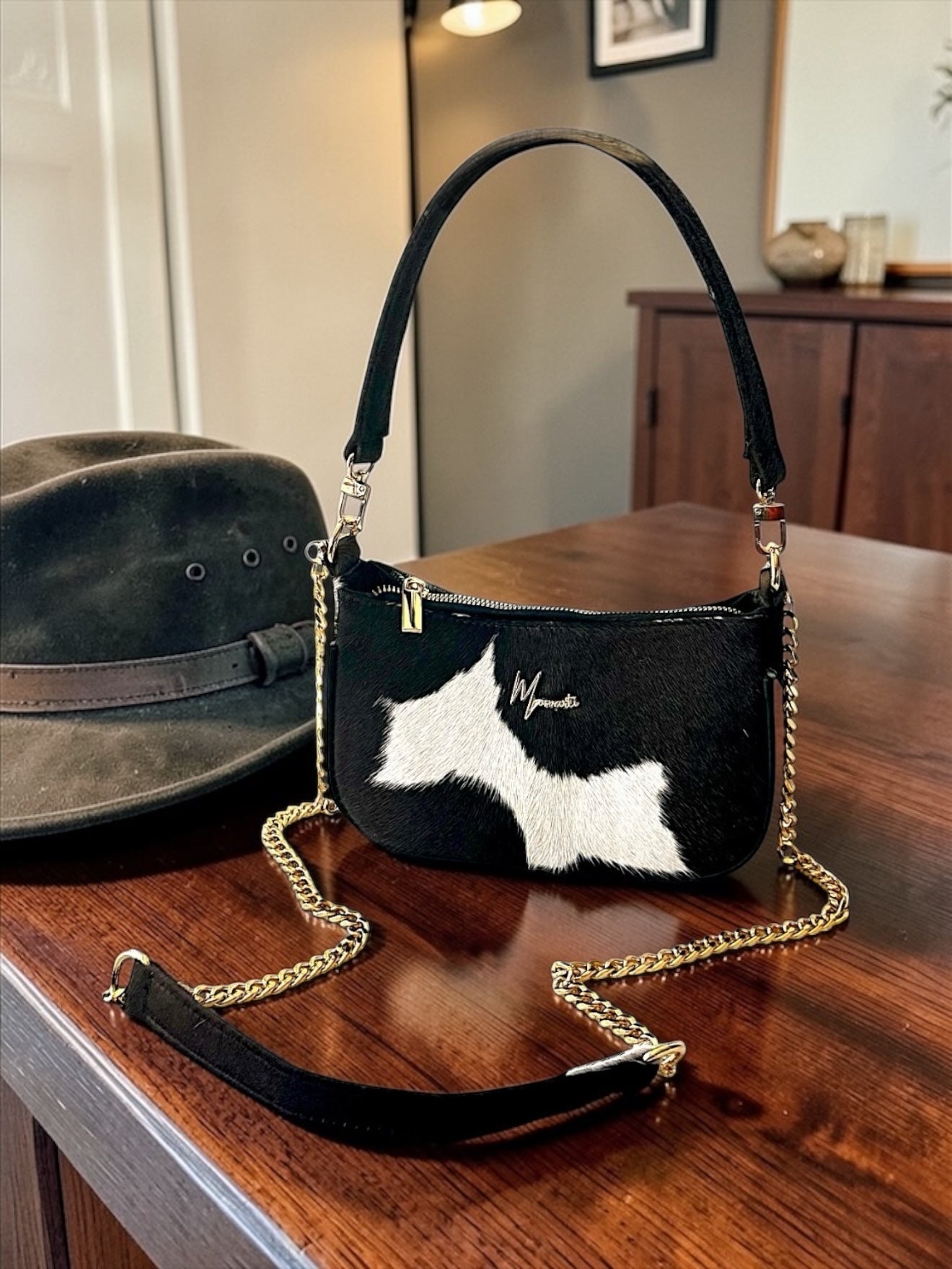 Bolso cross body  Mini Mod Aranza Plus+ Pelo Bovino