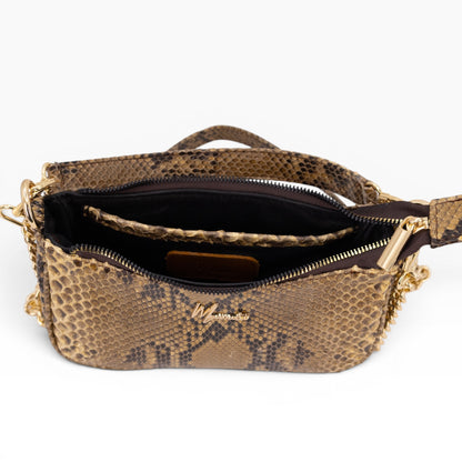 Bolso cross body  Mini Mod Aranza Plus+ Pitón Bitono