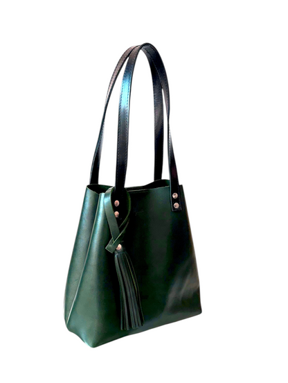 Bolso Tote Cuero Praga con cosmetiquera Berlín