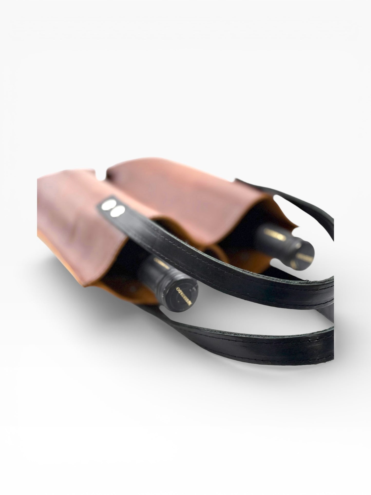 Bolsa Mosvarti porta botellas doble de cuero mayoreo