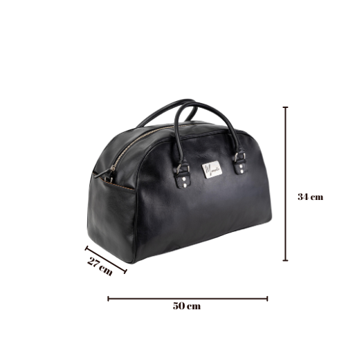 Maleta Piel Genuina Elegante mod. Paris (pull up negra )